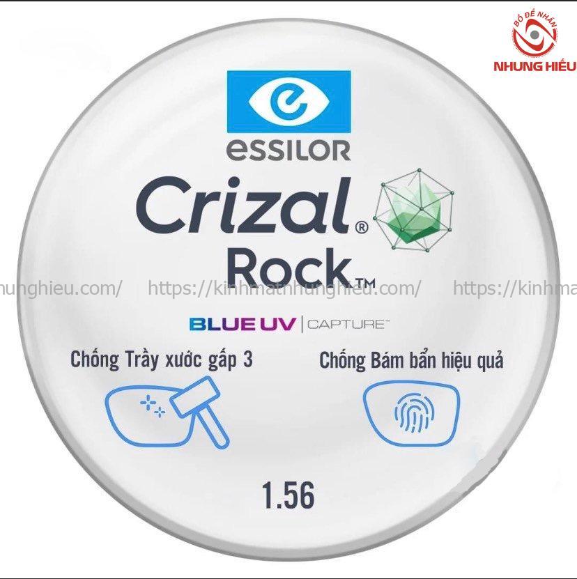 Essilor Crizal Rock 1.56 Blue Uv Siêu Chống Xước